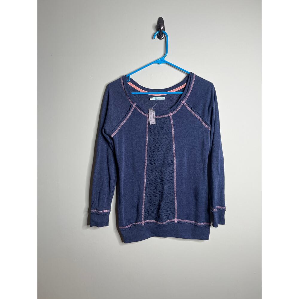 Maurices Navy Blue Long Sleeve Blouse Small